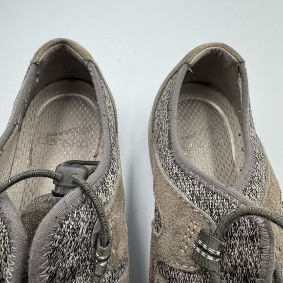 Dansko Shoes Womens 9 Holland‎ Sneaker Gray Leather Drawstring Low - Picture 6 of 8